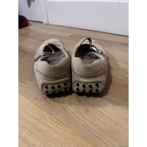 Prada Car Shoe Suede Mary Jane Beige Size 37 - Picture 6 of 12